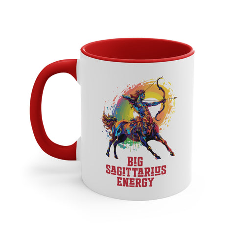 11oz Big Sagittarius Energy Coffee Mug 11oz Red 