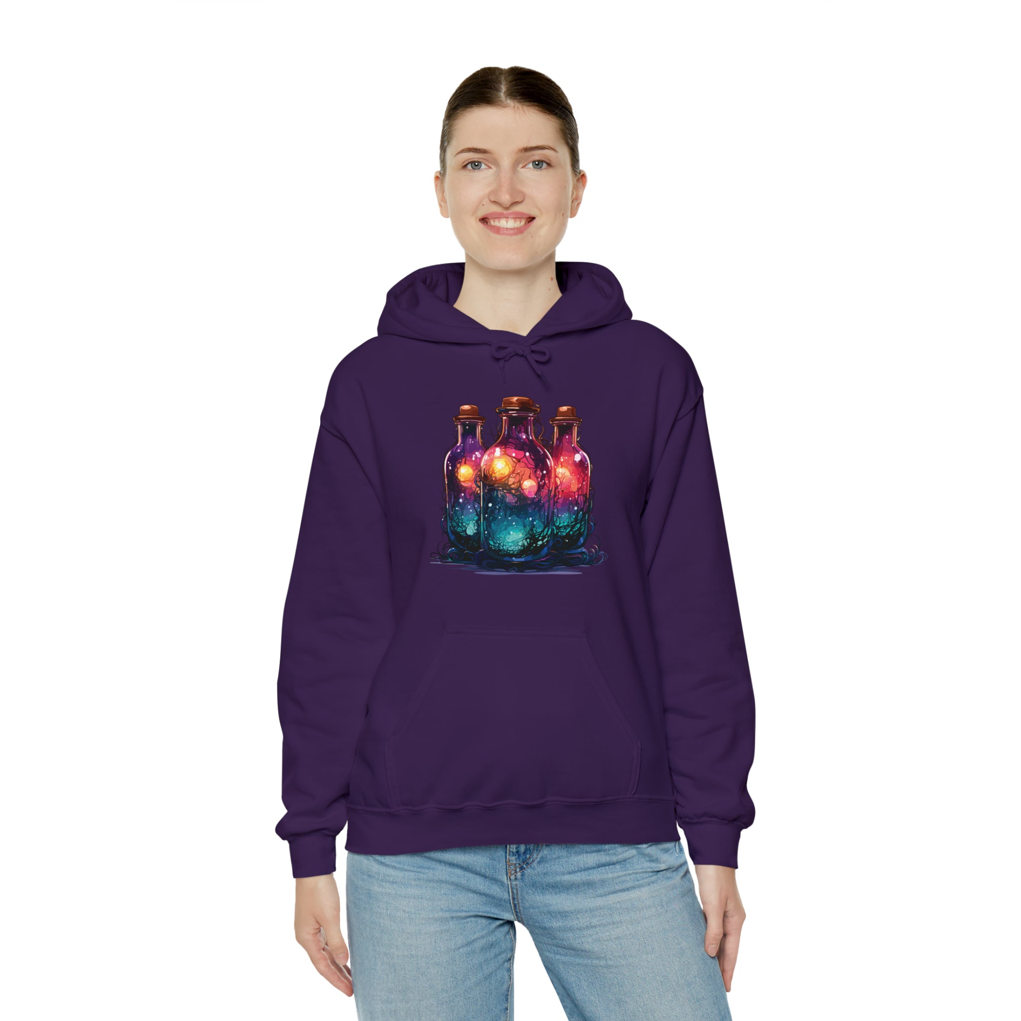 Unisex Dark Magic Bottles Hoodie   