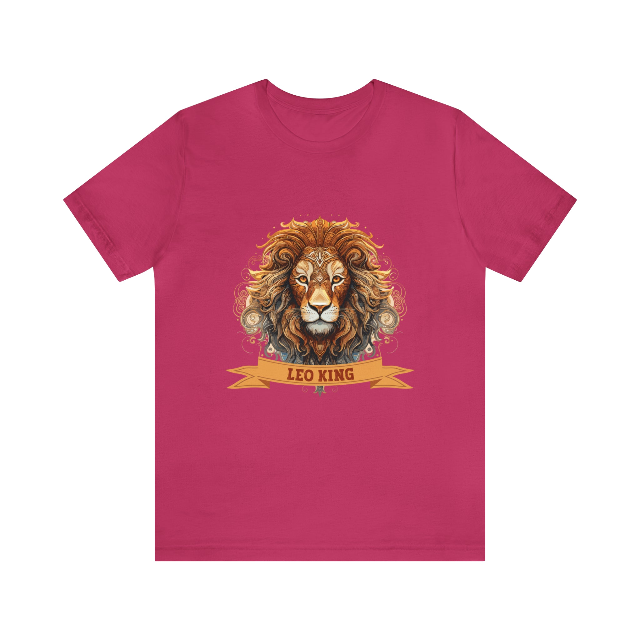 Mens Leo King T Shirt Berry S 