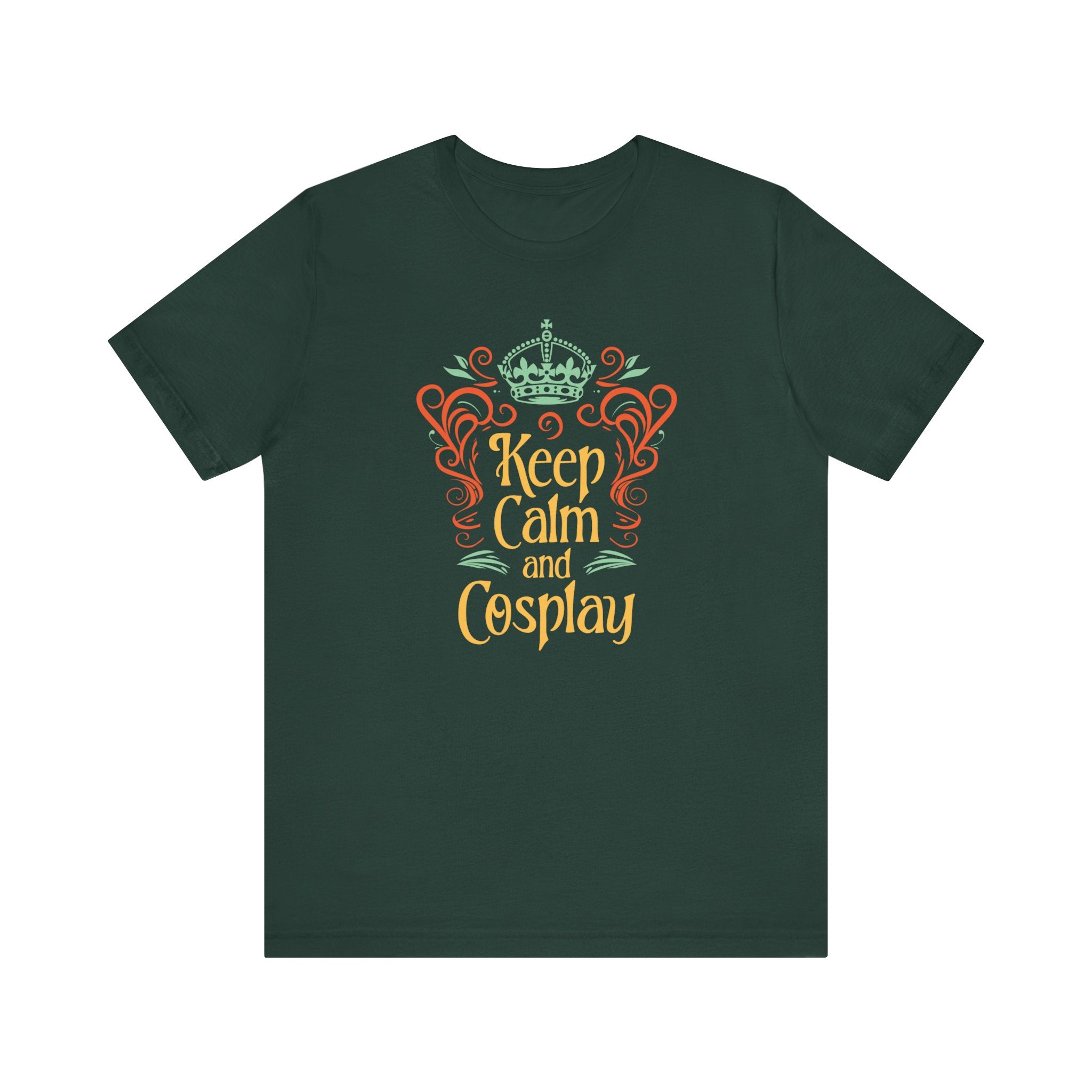 Unisex Keep Calm and Cosplay T Shirt Forest S 