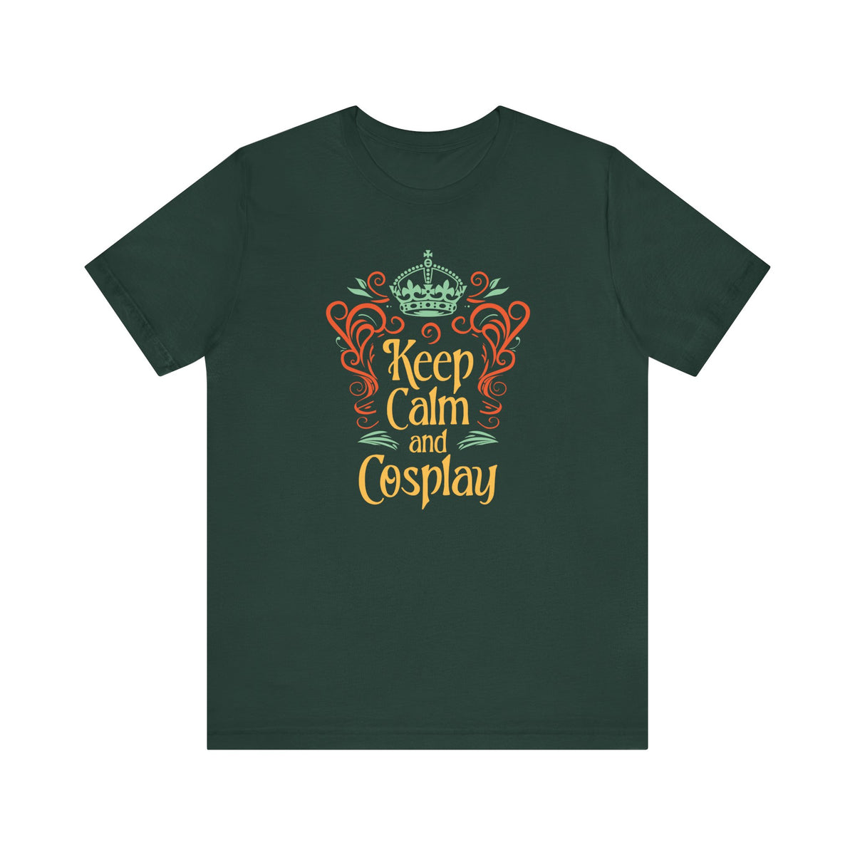 Unisex Keep Calm and Cosplay T Shirt Forest S 