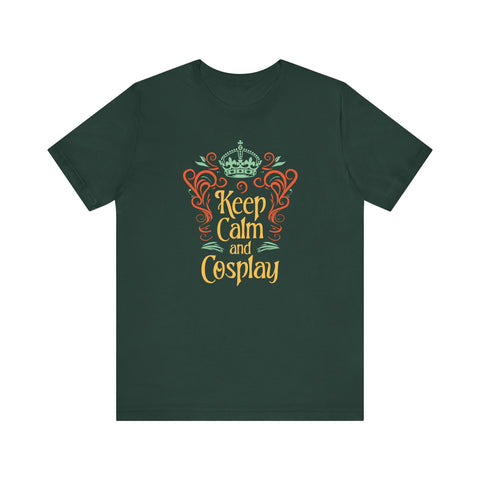 Unisex Keep Calm and Cosplay T Shirt Forest S 