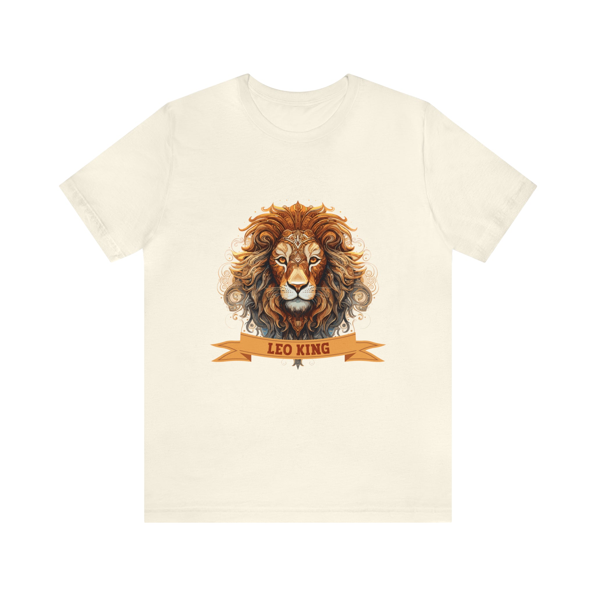 Mens Leo King T Shirt Natural S 