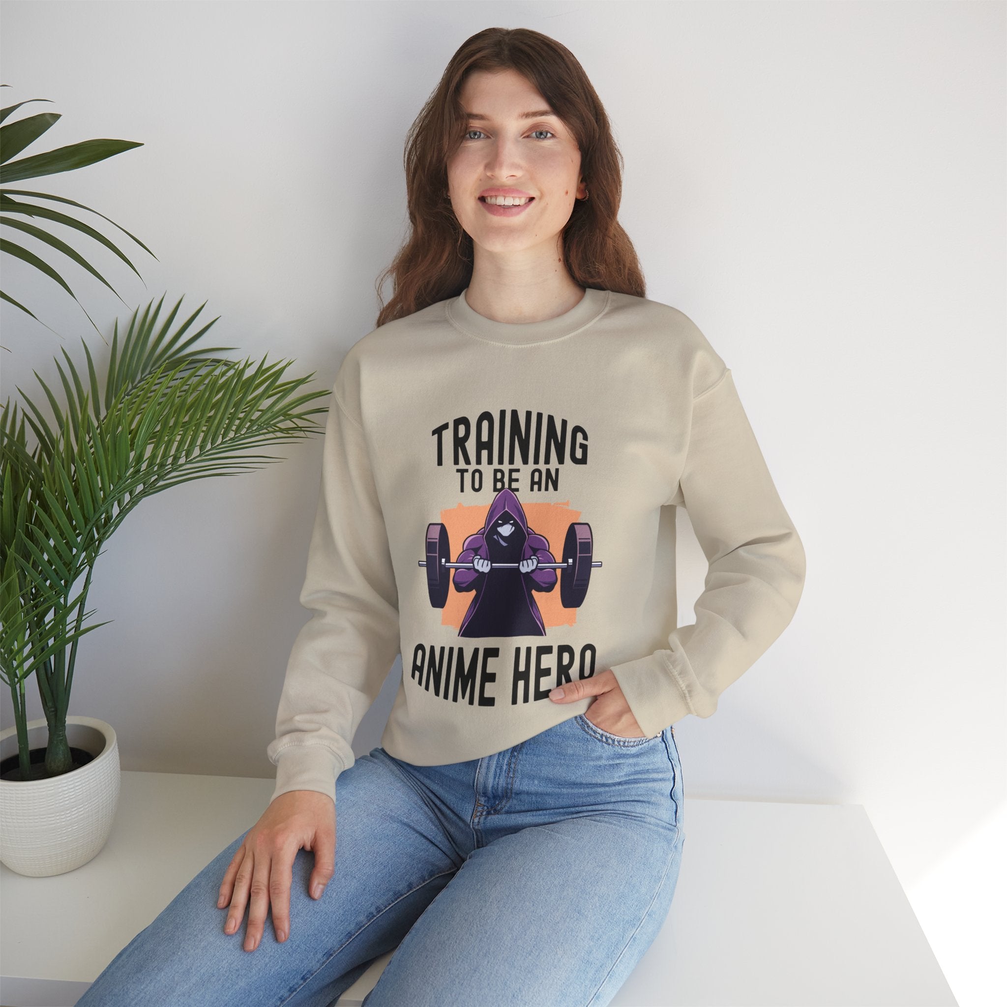 Unisex Training to be an Anime Hero Sweatshirt   