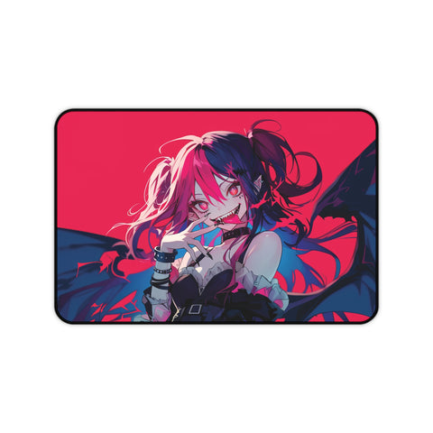 Anime Vampire Woman Desk Mat 12" × 18"  