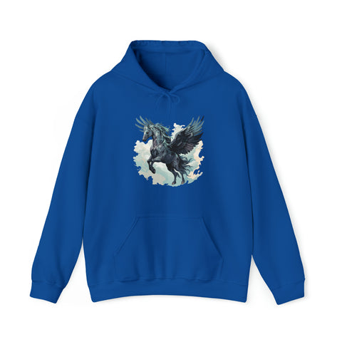 Unisex Majestic Pegasus Hoodie Royal S 