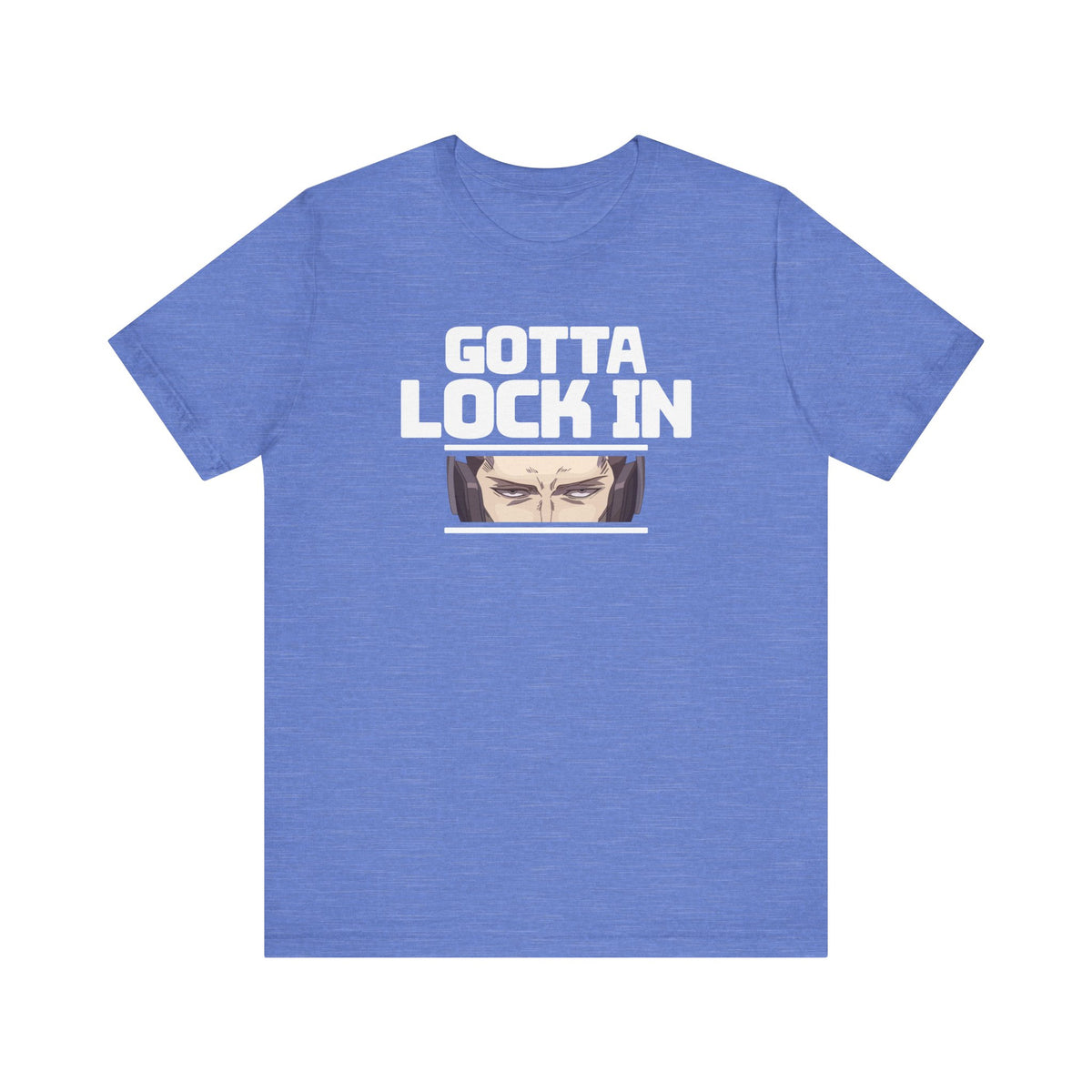 Unisex Gotta Lock In T Shirt Heather Columbia Blue S