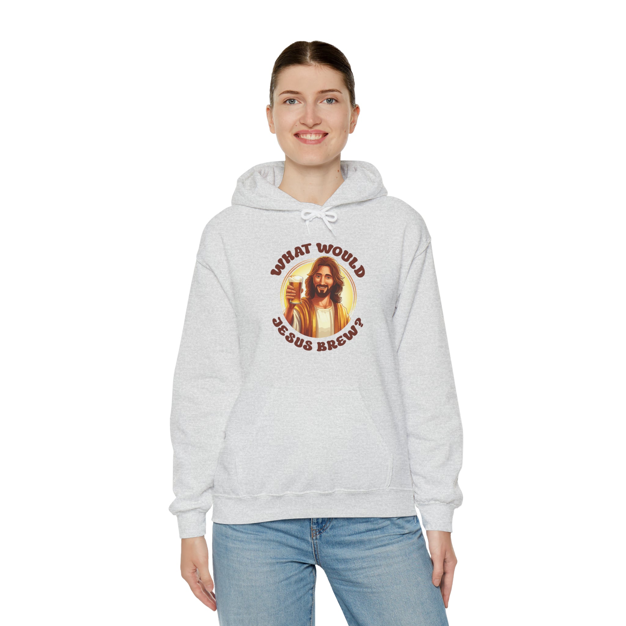 Unisex What Would Jesus Brew Beer Hoodie   