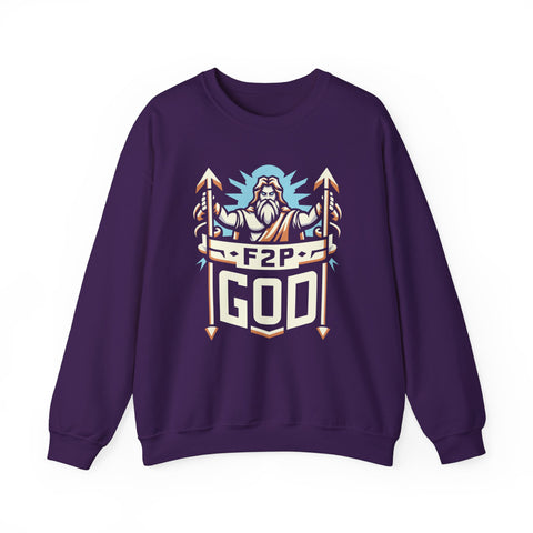 Unisex F2P God Sweatshirt S Purple 