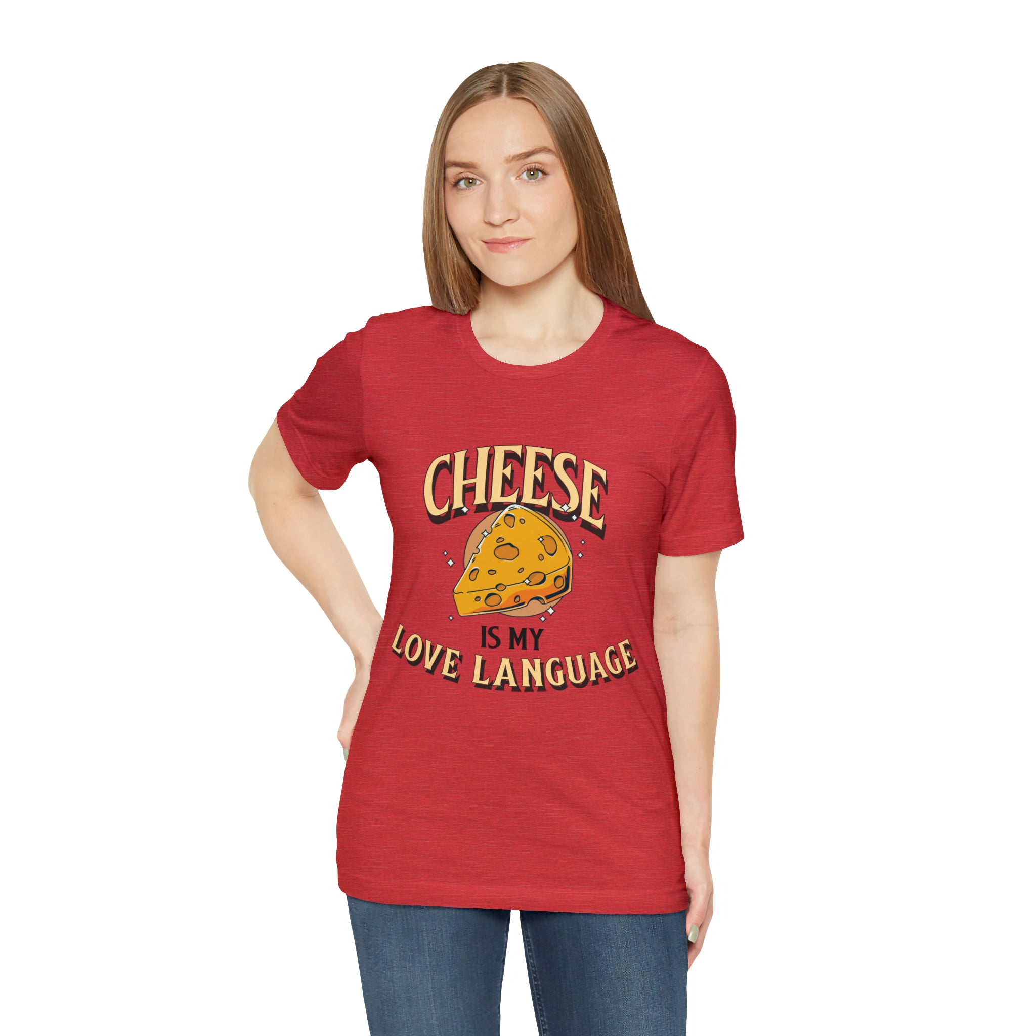 Unisex Cheese is My Love Language T Shirt   