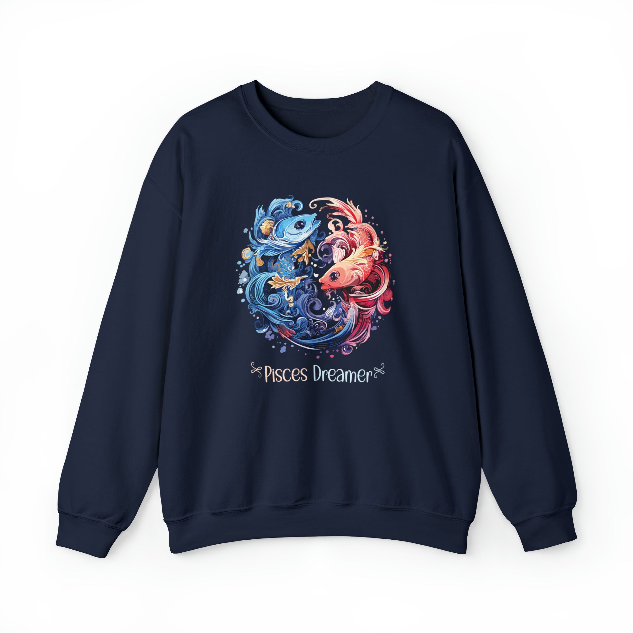 Unisex Pisces Dreamer Sweatshirt S Navy 