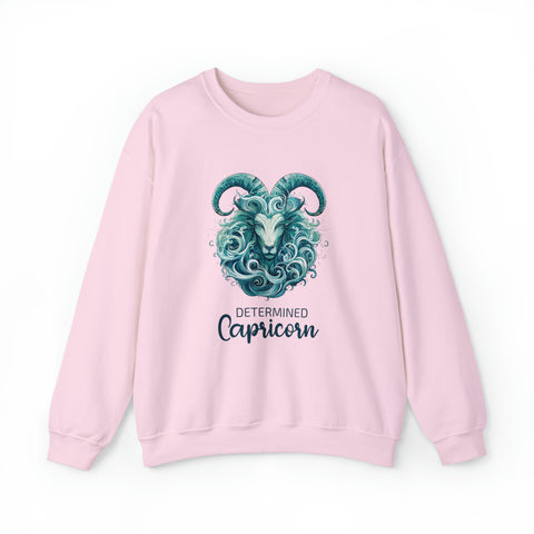 Unisex Capricorn Goat Sweatshirt S Light Pink 