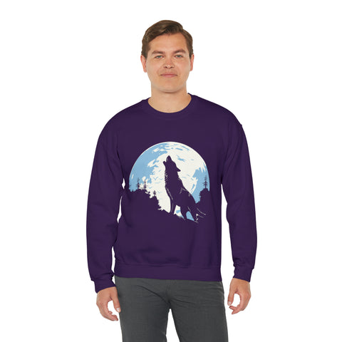 Unisex Howling Wolf Sweatshirt   