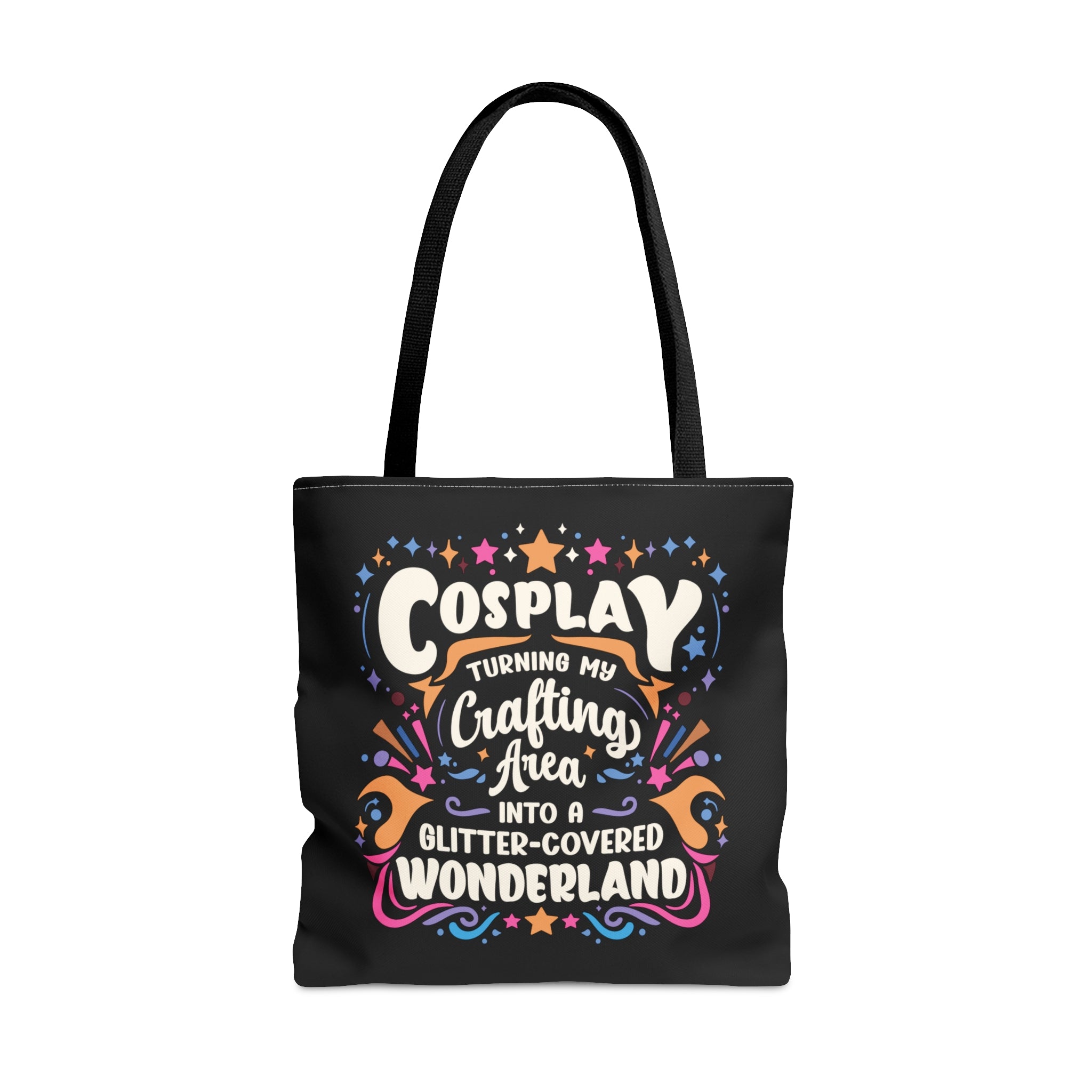 Cosplay Glitter-Covered Wonderland Tote Bag Large  