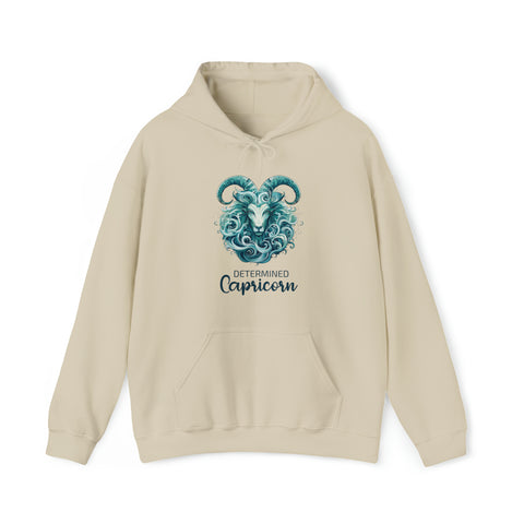 Unisex Capricorn Goat Hoodie Sand S 