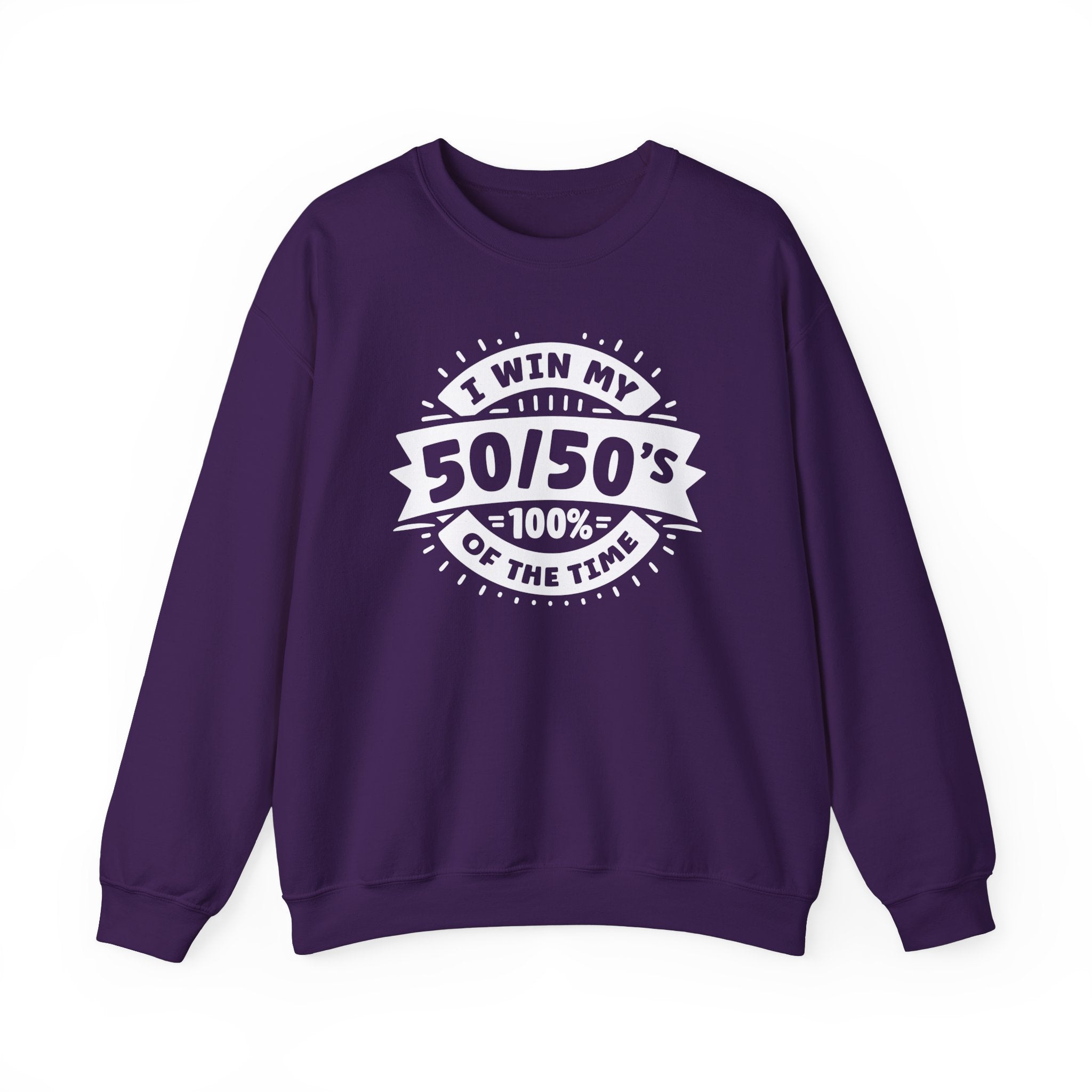 Unisex Gacha 50 50 Winner Sweatshirt S Purple 