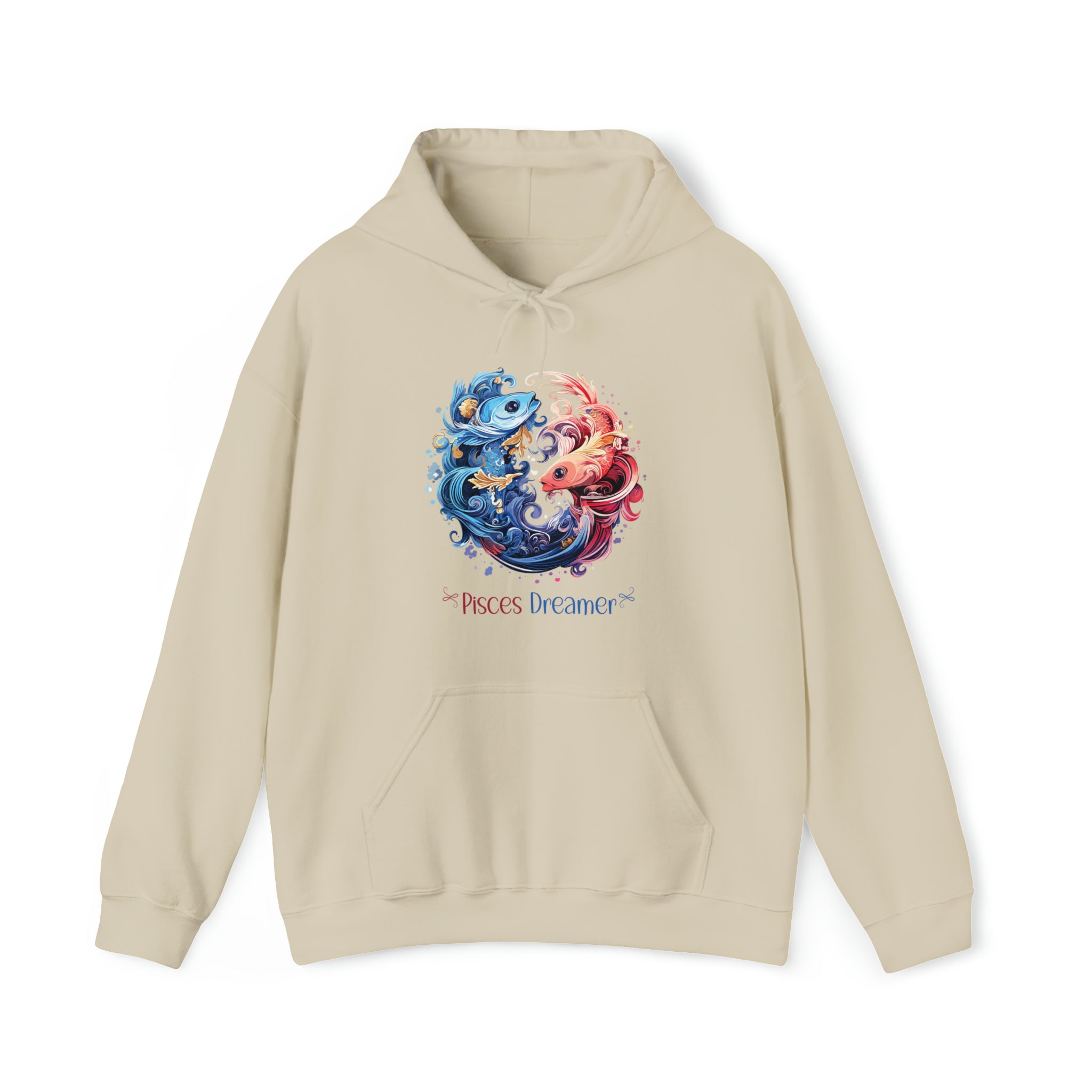 Unisex Pisces Dreamer Hoodie Sand S 