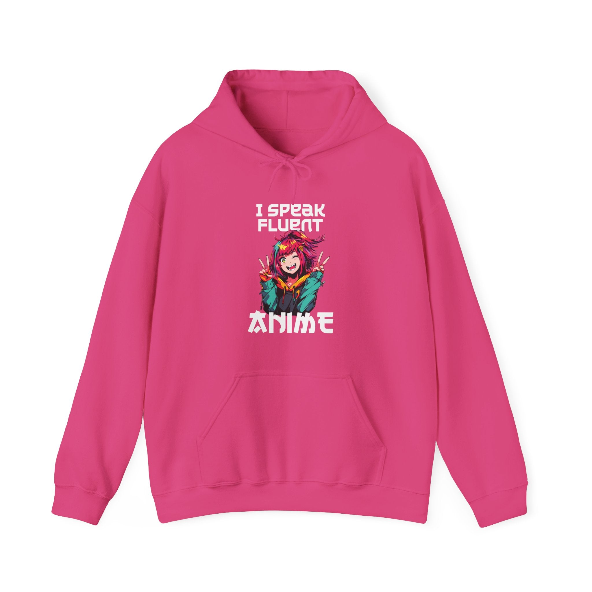 Unisex I Speak Fluent Anime Girl Hoodie Heliconia S 