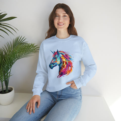 Unisex Crystallized Unicorn Mane Sweatshirt   