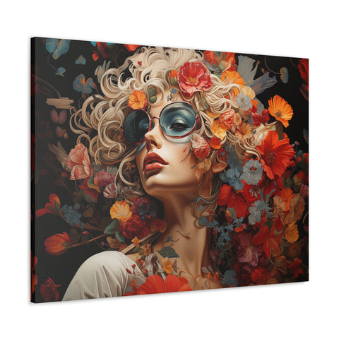 Flower Woman Wall Art   