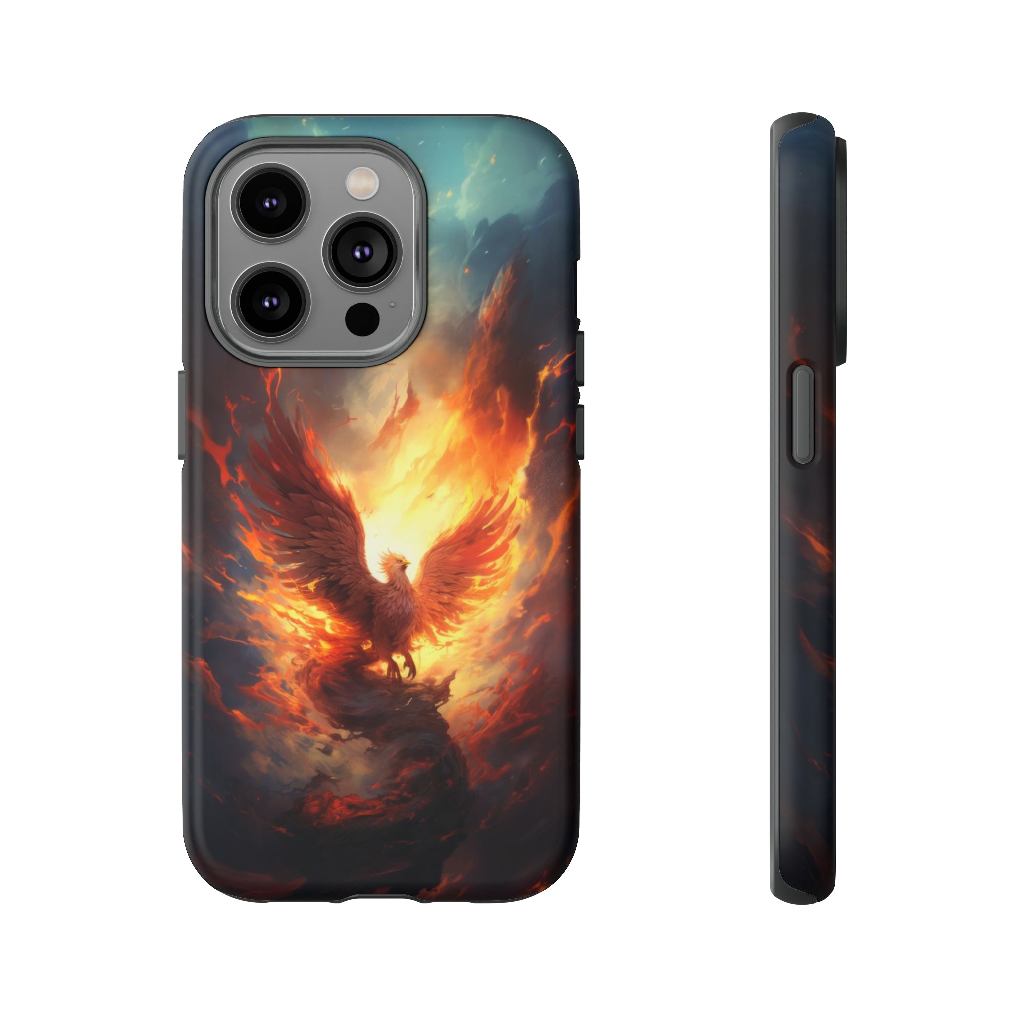 Phoenix in the Clouds Phone Case iPhone 14 Pro Matte 