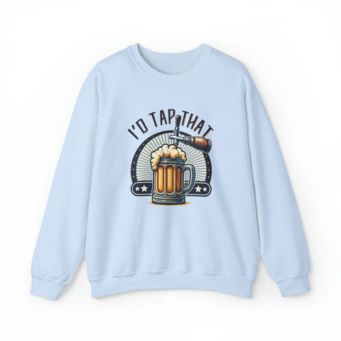 Unisex I'd Tap That Sweatshirt S Light Blue 