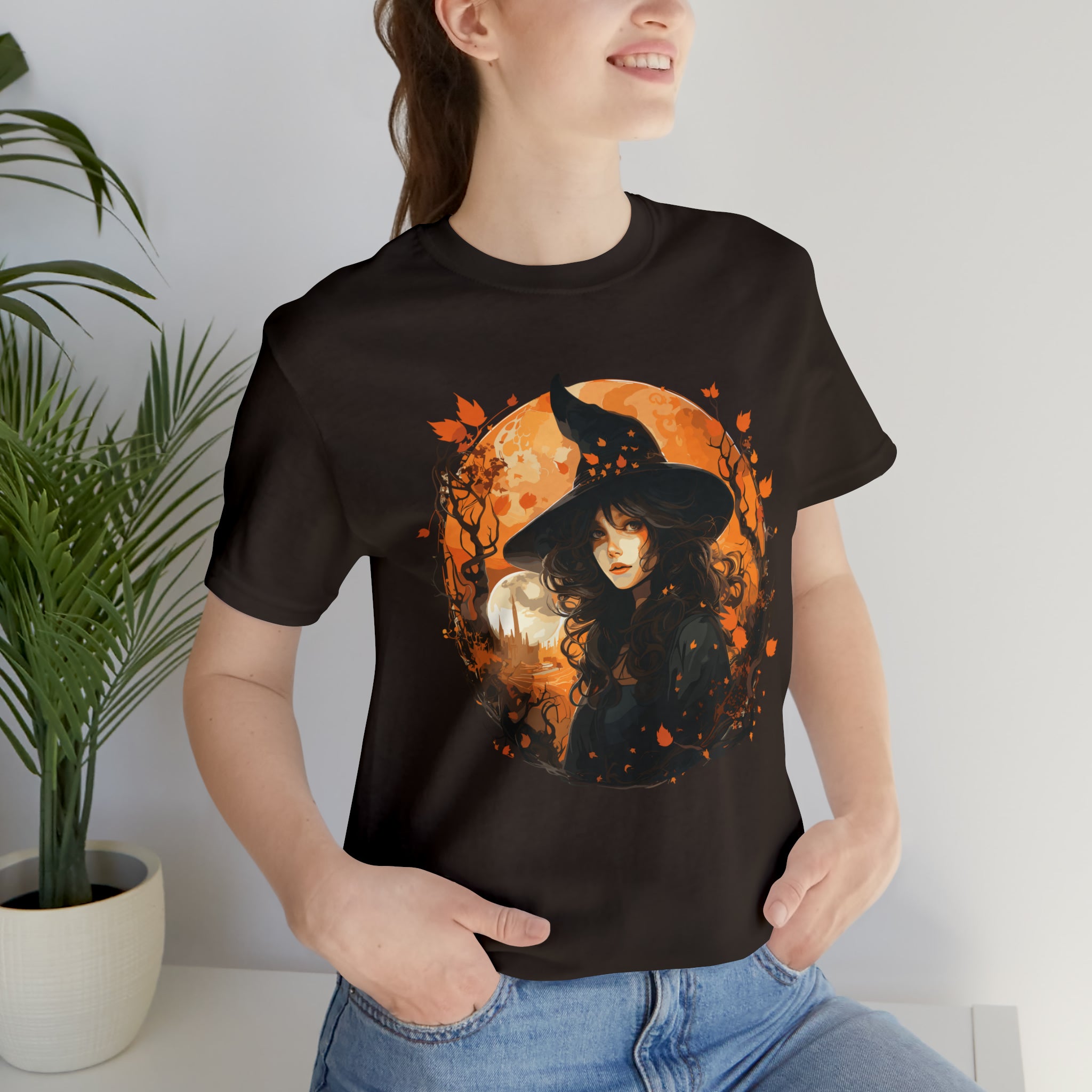 Unisex Autumn Witch T Shirt   