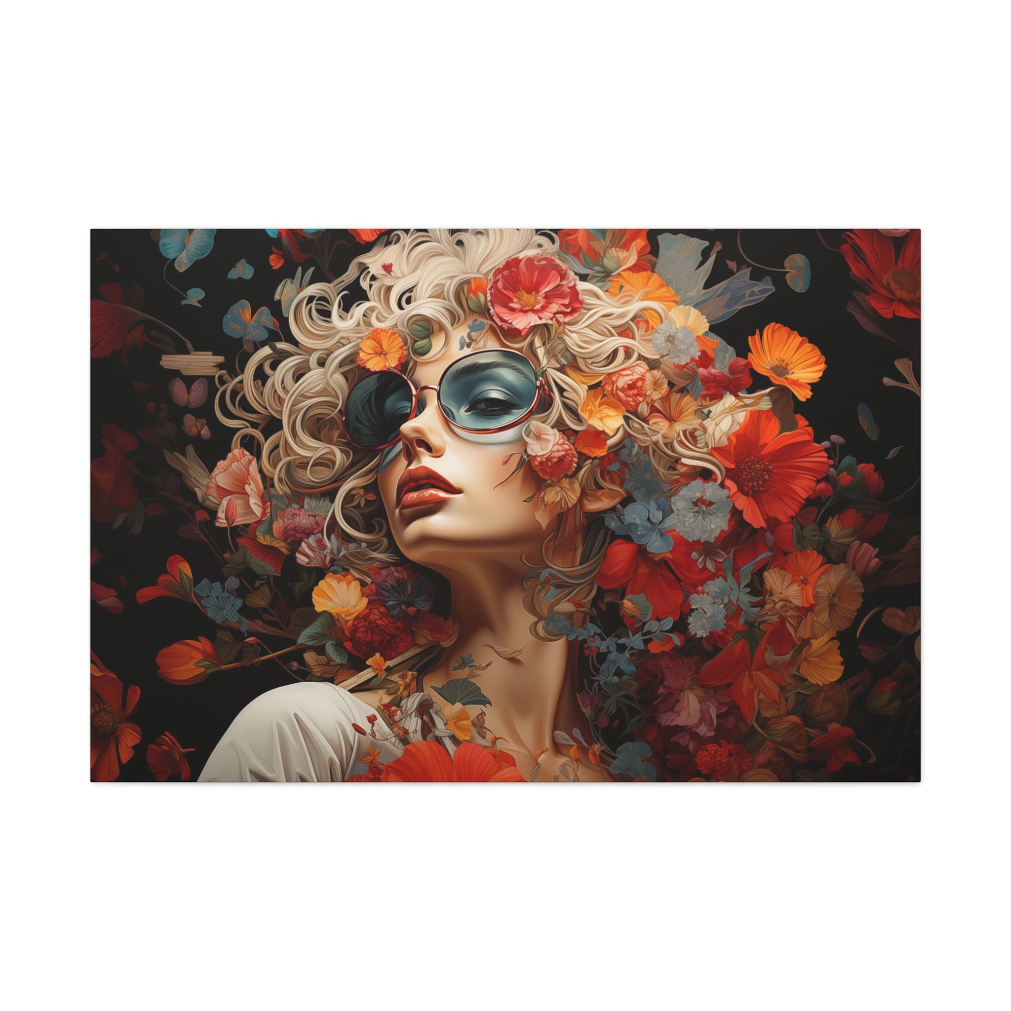 Flower Woman Wall Art   