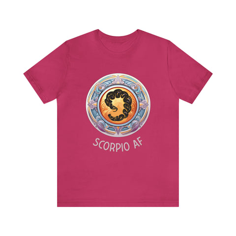 Unisex Scorpio AF T Shirt Berry S 