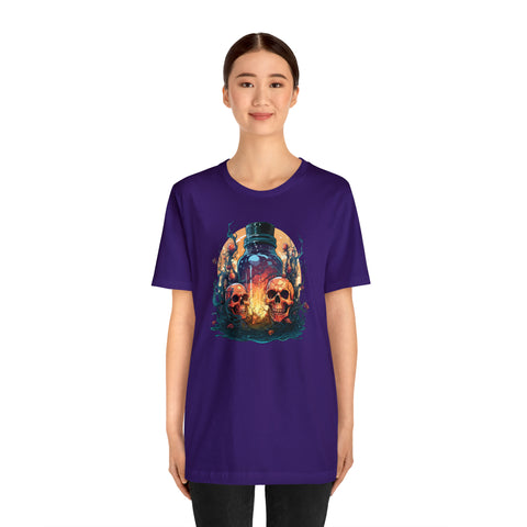 Unisex Magic Potion & Skulls T Shirt   