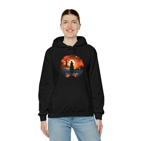 Unisex Witch Silhouette Hoodie   