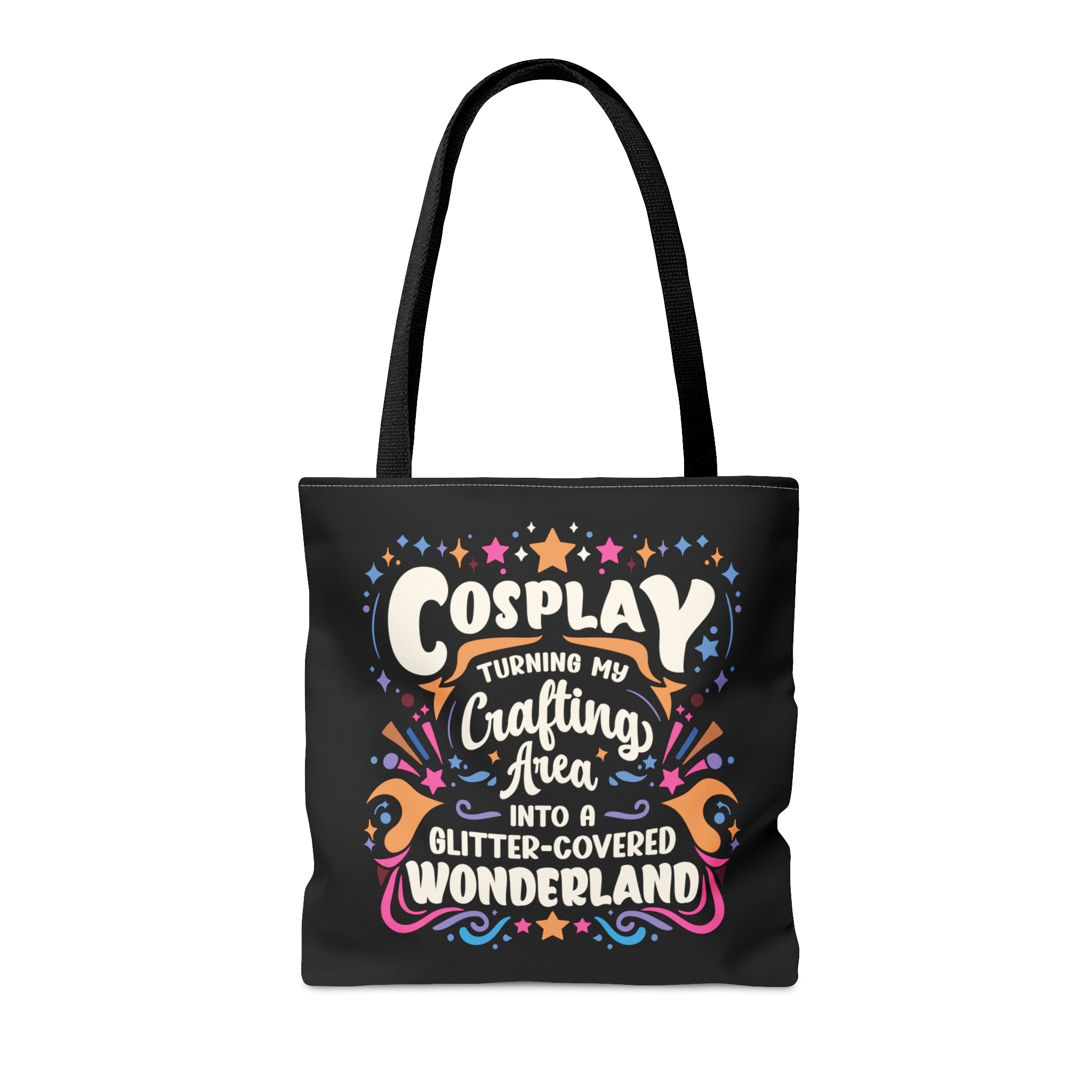 Cosplay Glitter-Covered Wonderland Tote Bag   