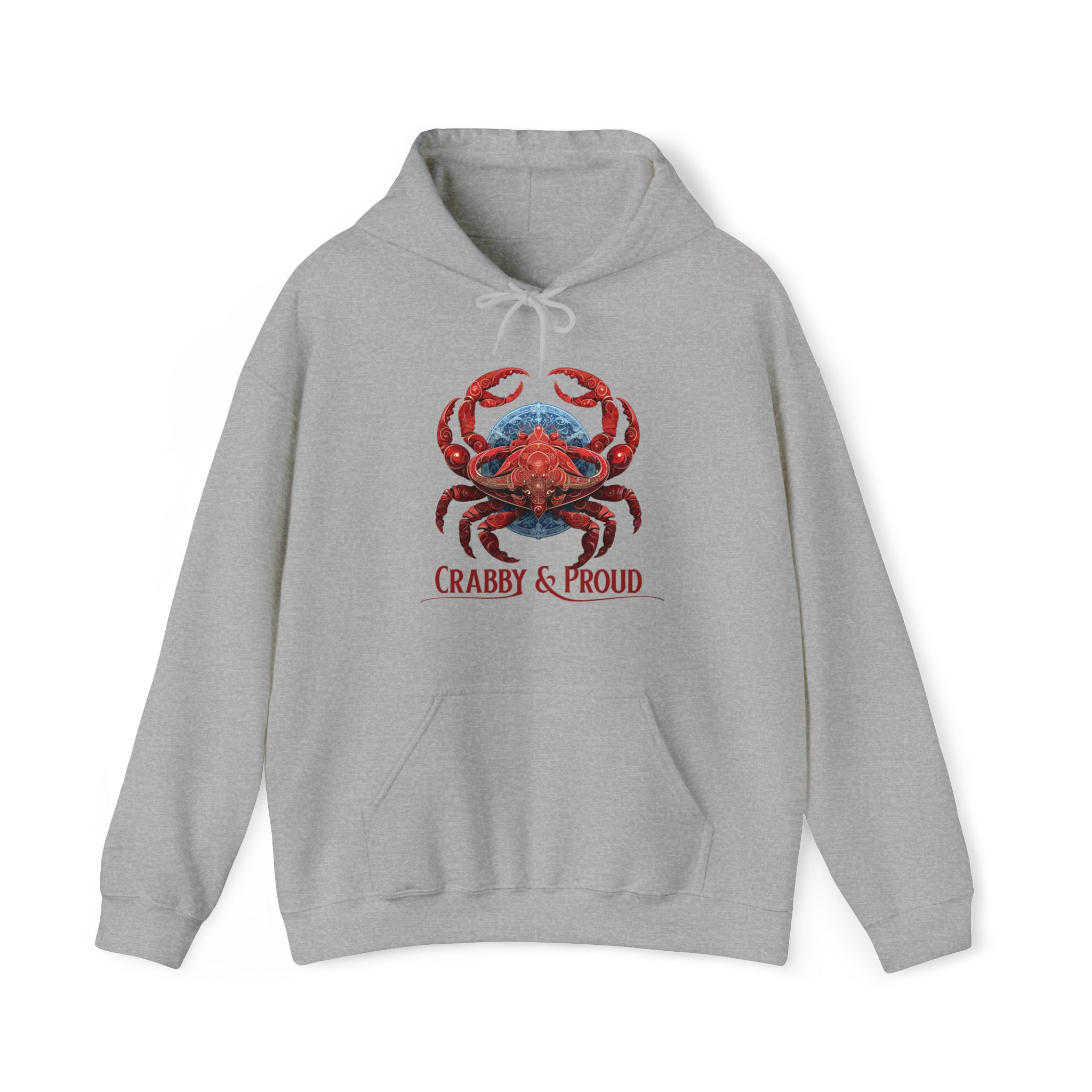 Unisex Cancer Crab Hoodie Sport Grey M 