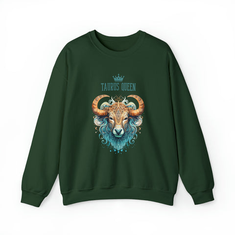 Womens Taurus Queen Sweatshirt S Forest Green 