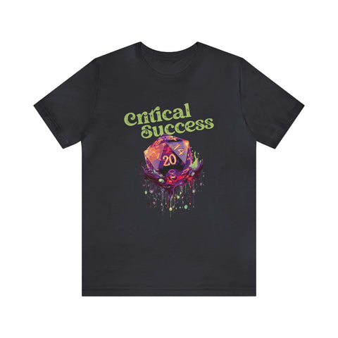 Unisex Critical Success T Shirt Dark Grey S 