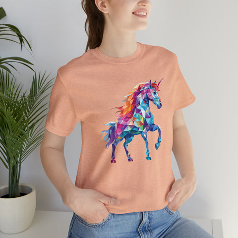 Unisex Crystallized Unicorn T Shirt   