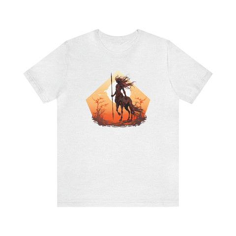 Unisex Centaur Warrior T Shirt Ash S 