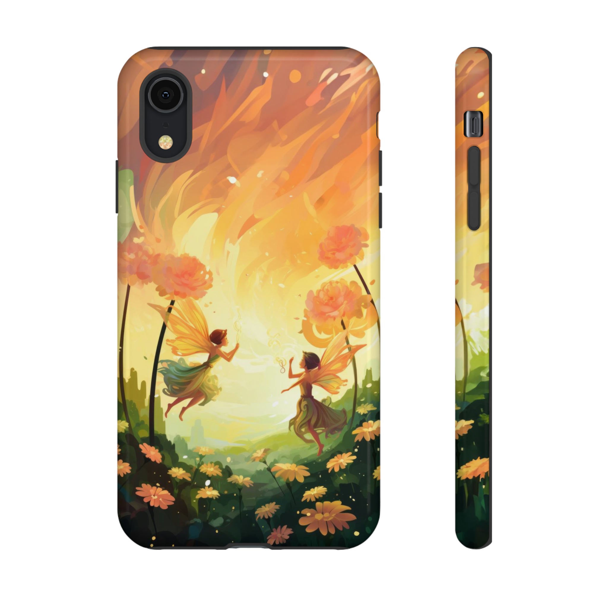 Fairy Flowers Phone Case iPhone XR Glossy 