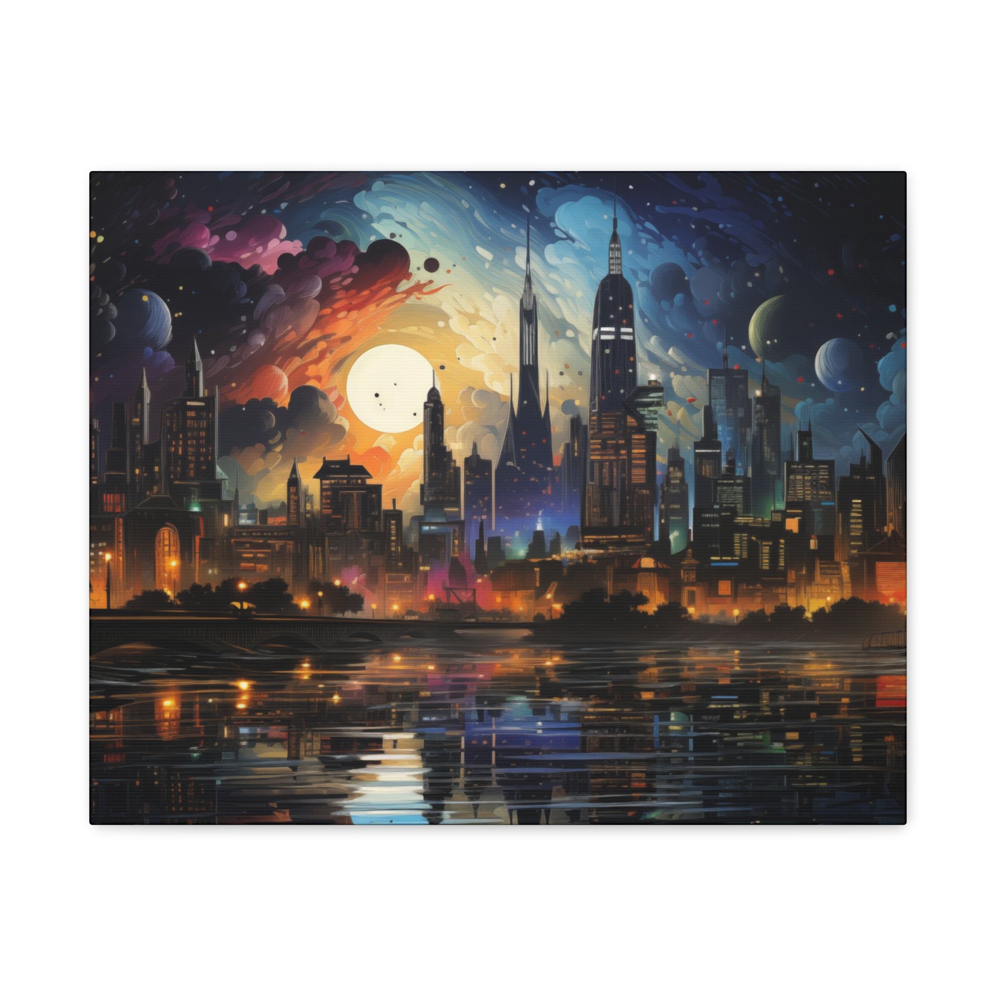 City Skyline Wall Art 20″ x 16″ 1.25" 