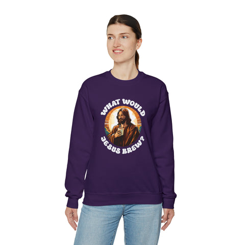 Unisex What Would Jesus Brew Coffee Sweatshirt   