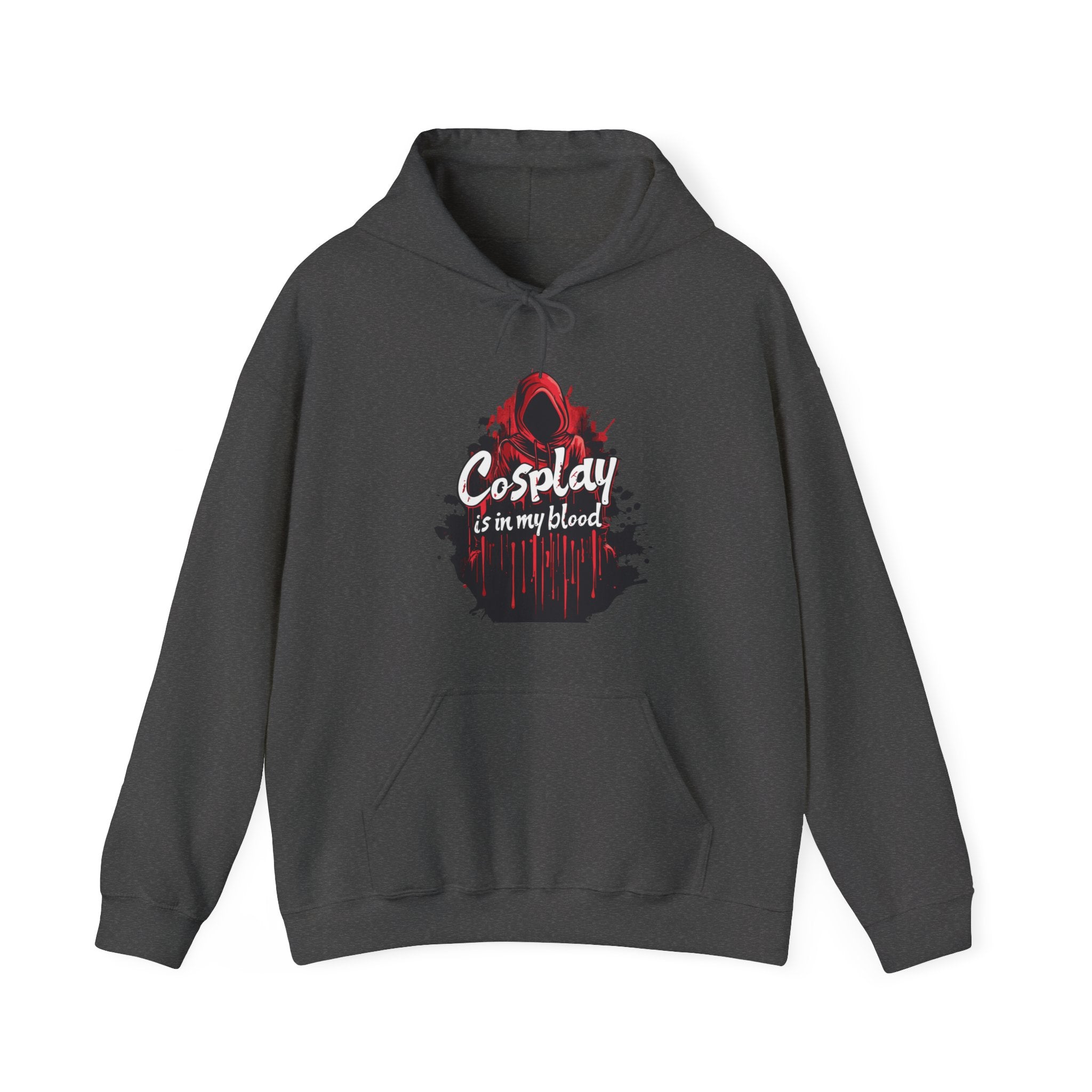 Unisex Cosplay is in my Blood Hoodie Dark Heather S 