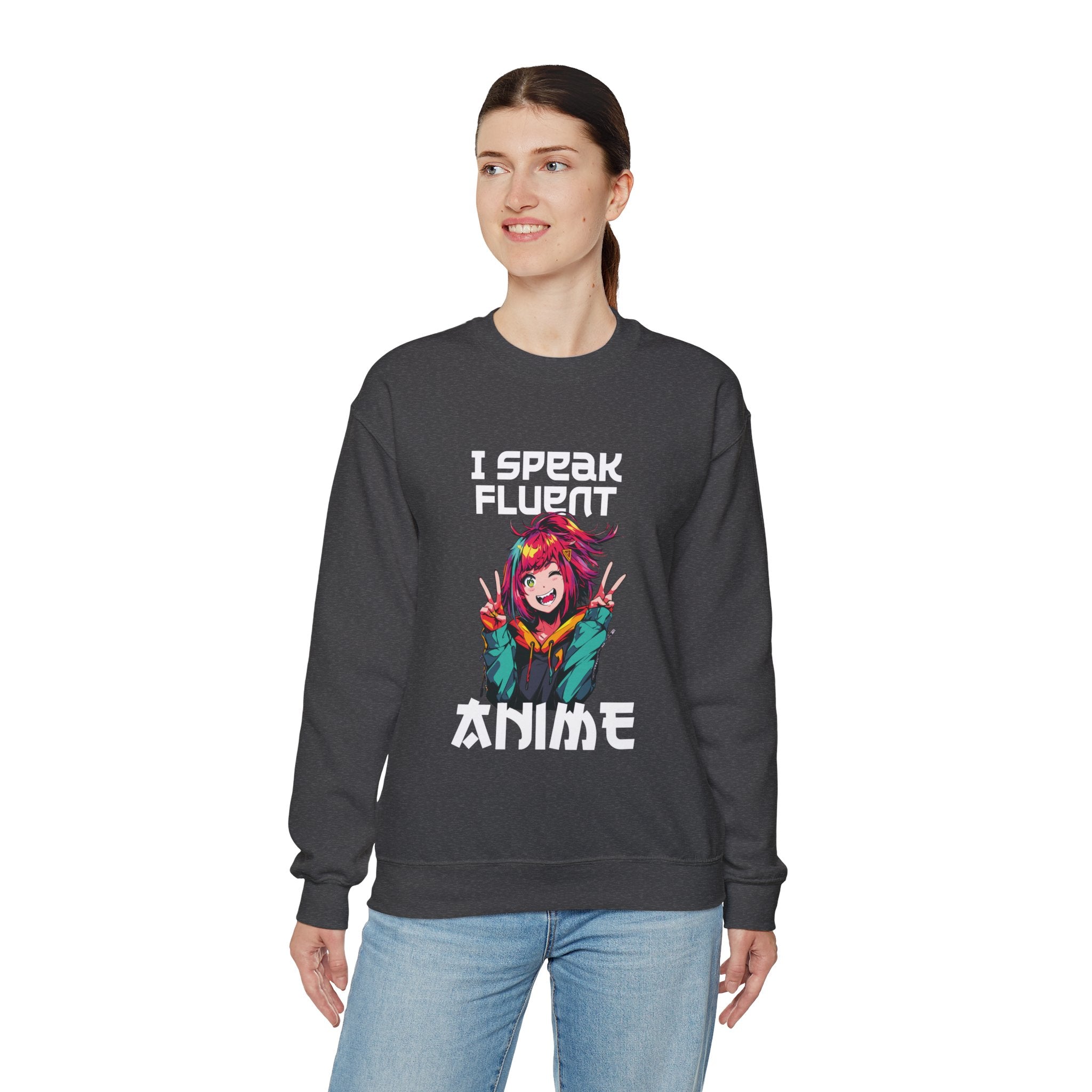 Unisex I Speak Fluent Anime Girl Sweatshirt   