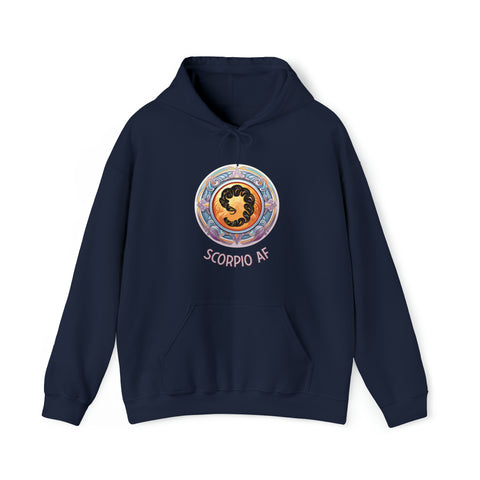 Unisex Scorpio AF Hoodie Navy S 