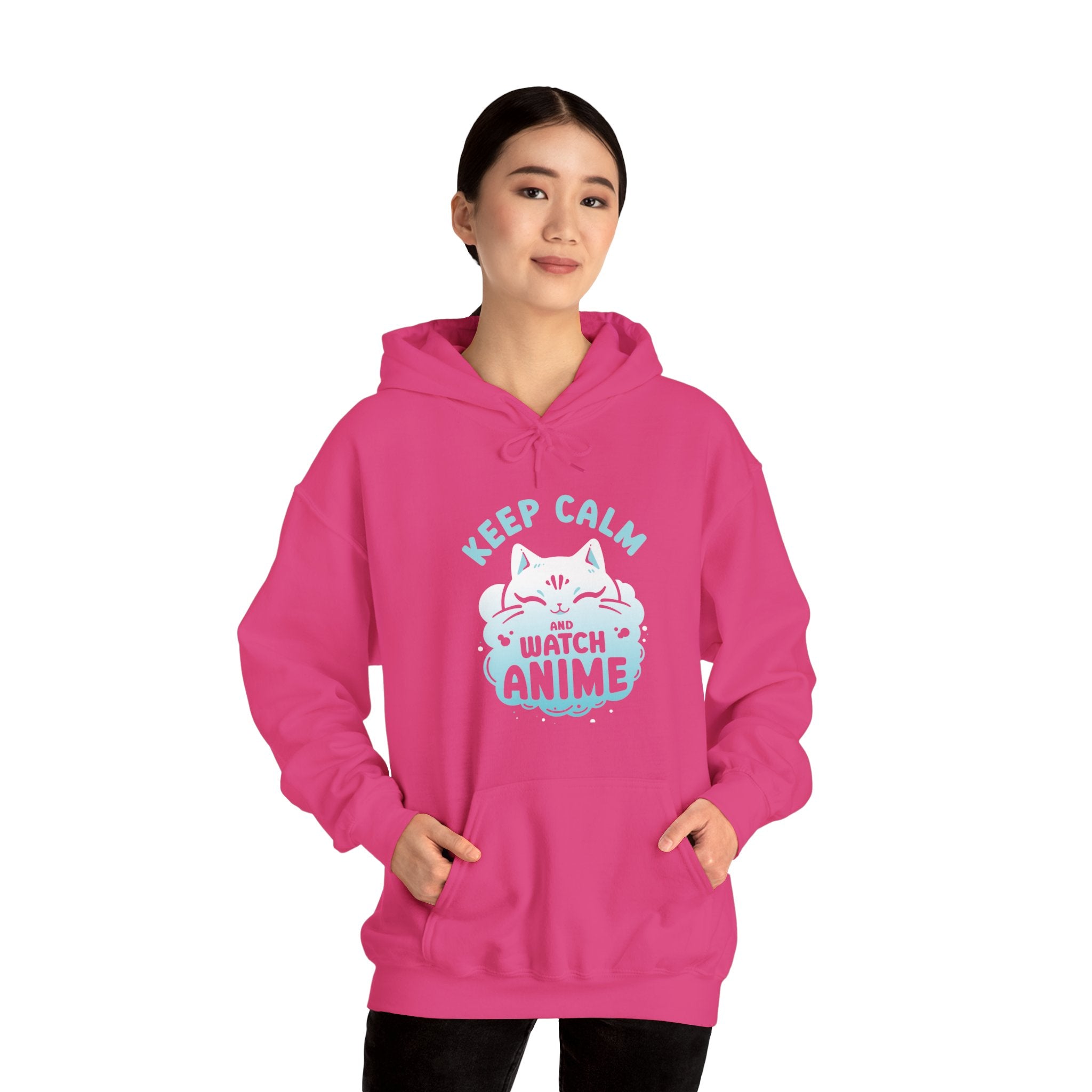 Unisex Keep Calm and Watch Anime Hoodie   