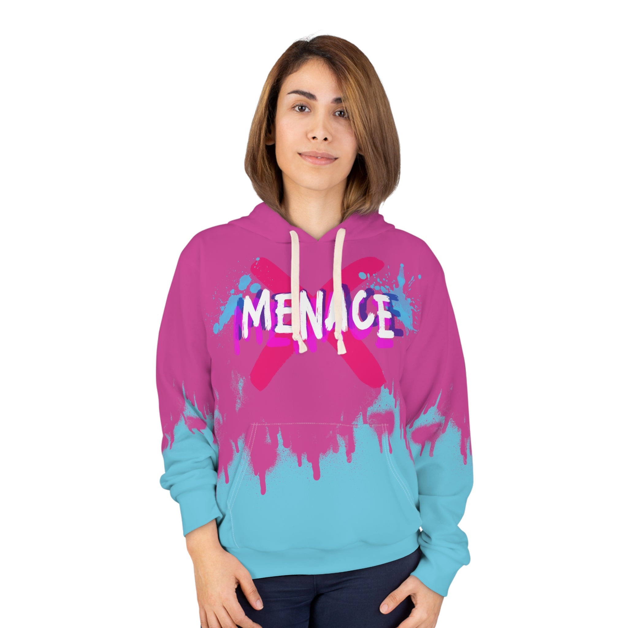 Unisex Menace Gaming Inspired All Over Print Hoodie   