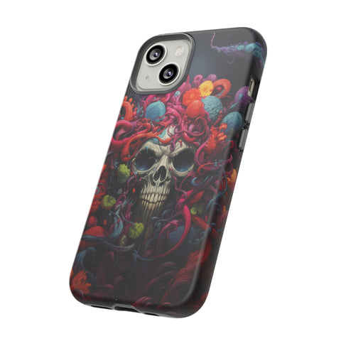 Psychedelic Skull & Tentacles Phone Case   