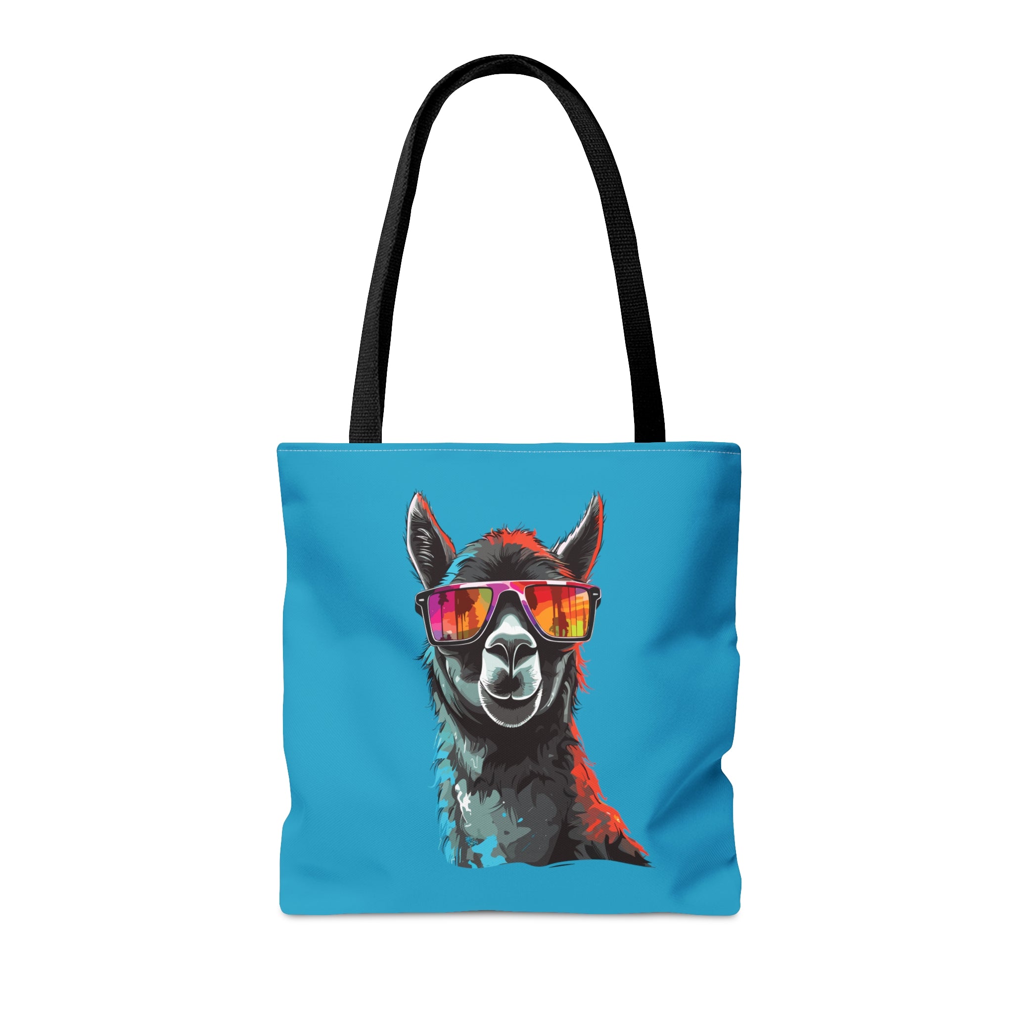 Black Llama Sunglasses Tote Bag   