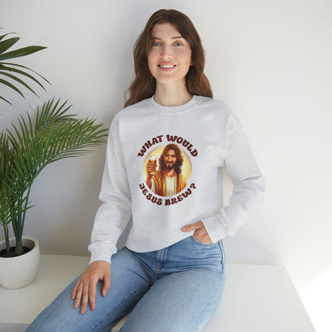 Unisex What Would Jesus Brew Beer Sweatshirt   