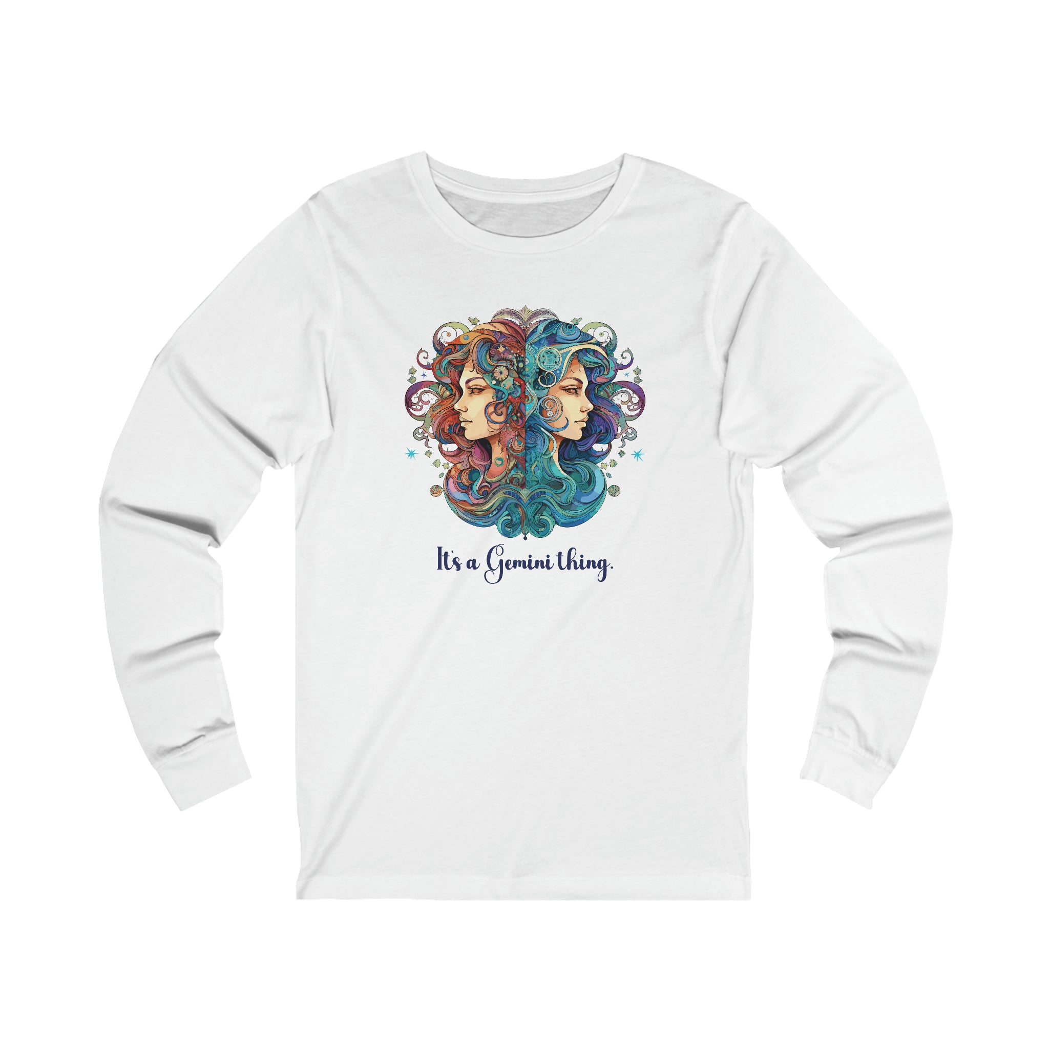 Unisex It's a Gemini Thing Long Sleeve T Shirt S White 