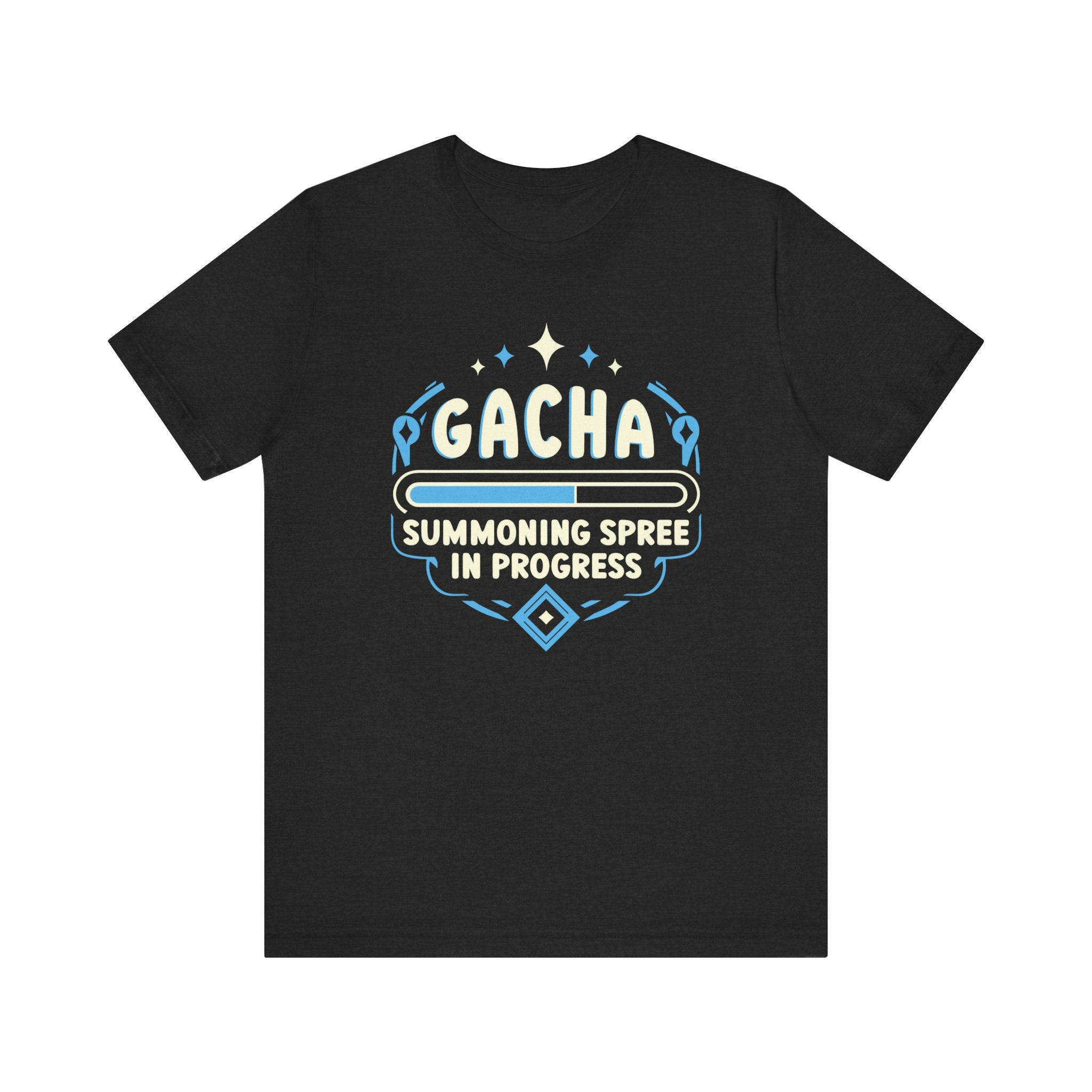 Unisex Gacha Summoning in Progress T Shirt Black Heather S 